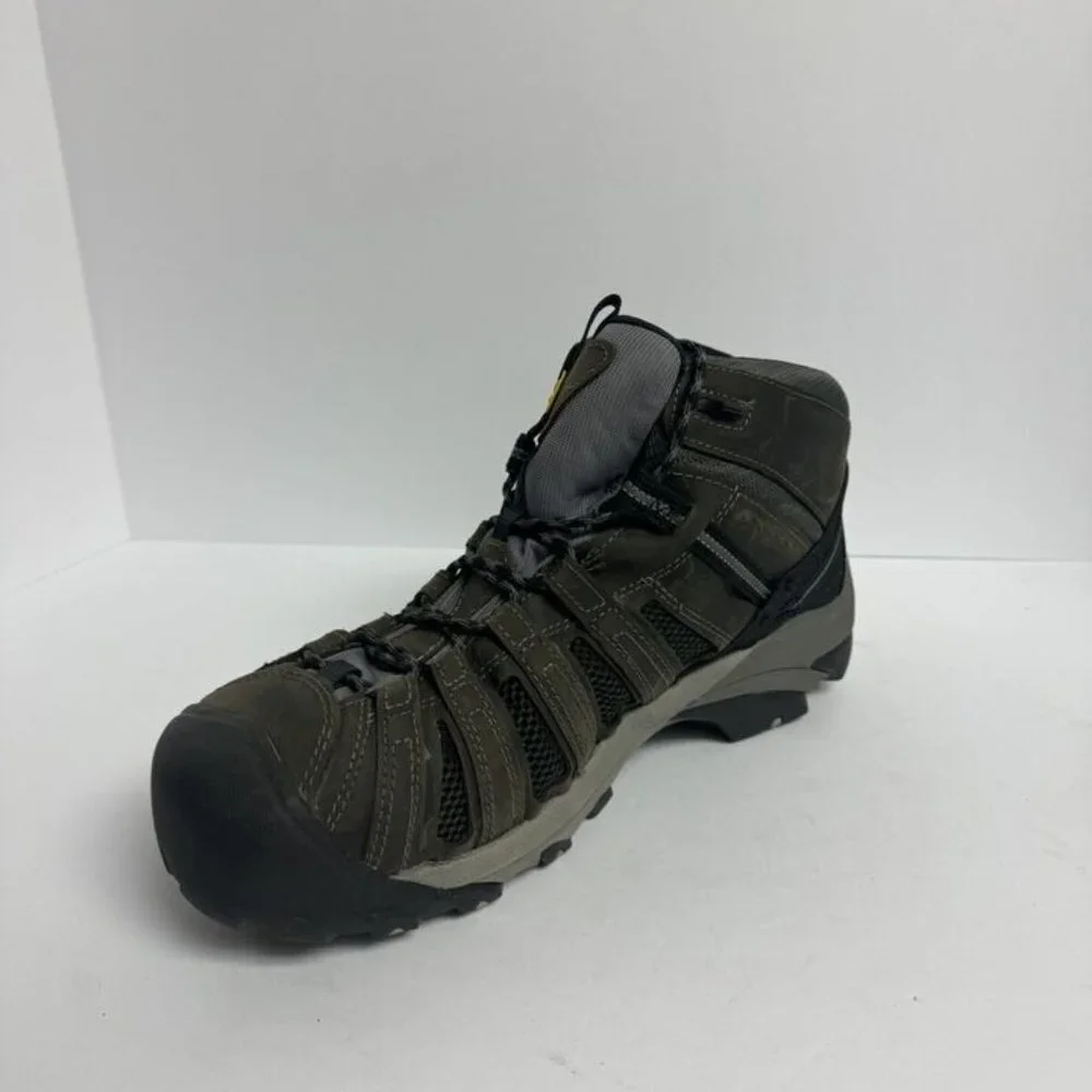 Keen Mens Flint Mid Steel Toe Boot Gray Size 13 M